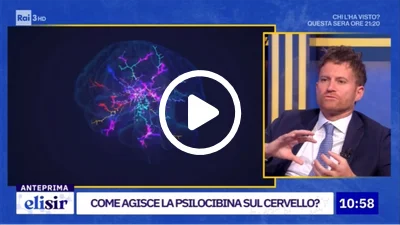Rai 3 - Elisir - Come funzionano gli psichedelici nella depressione? Se ne parla ad Elisir dopo l’inizio della sperimentazione clinica in Italia